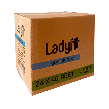 Lady Fit Günlük Ped No: 1 Normal 40 lı x 24 Adet