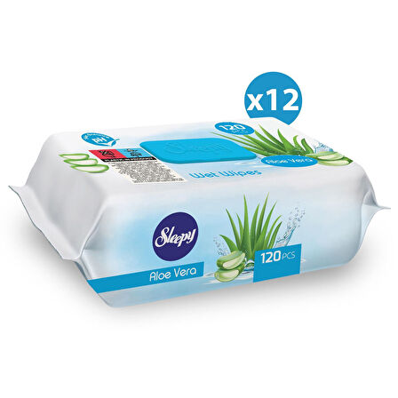 Sleepy Aloe Vera Islak Havlu 12x120 (1440 Yaprak)