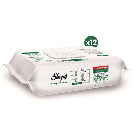 Sleepy Easy Clean Yüzey Temizlik Havlusu 12x50 (600 Yaprak)