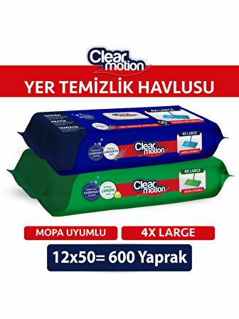 Clear Motion Yer Temizlik Havlusu(12x50) 600 Yaprak