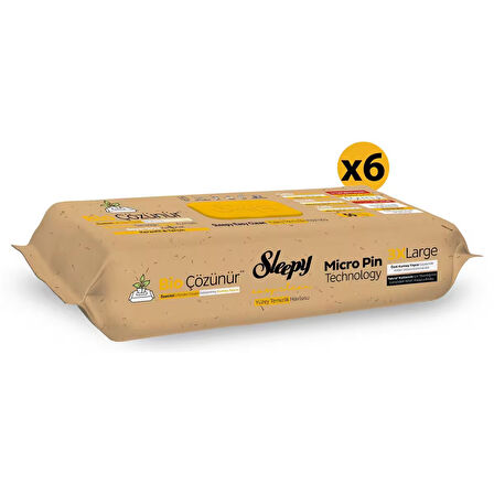Sleepy Bio Çözünür Yüzey Temizlik Havlusu&Mendili Karanfil&Tarçın 6x50 (300 Yaprak)