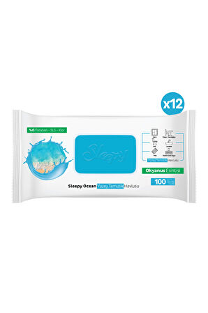 Sleepy Ocean Yüzey Temizlik Havlusu&Mendili Okyanus Ferahlığı 12x100 (1200 Yaprak)