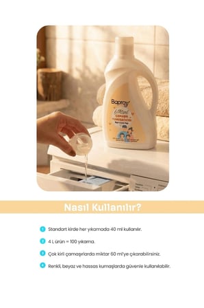 Baproy Bitkisel Çamaşır Yumuşatıcısı 1 L Doğal Lavanta Yağlı
