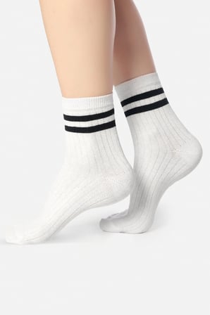 Cerina Store Kadın Çorap - Çemberli 5'li Çorap Renkli