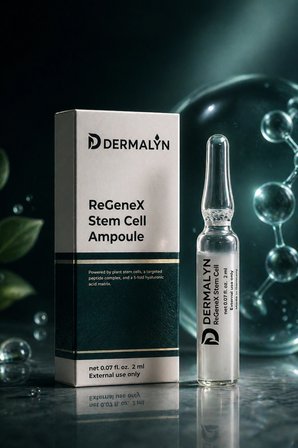DERMALYN 3 Adet Bitkisel Kök Hücre Cilt Yenileyici Mimik Kırışıklık Yaşlanma Karşıtı Ampul Serum Dermaroller