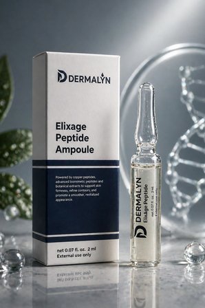 DERMALYN 1 Adet Bakır Peptit Yaşlanma Karşıtı Sıkılaştırıcı Kolajen Destekleyici Ampul Serum Dermaroller