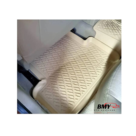Rizline Honda City 2009 Sonrası İle Uyumlu 3D Havuzlu Paspas Bej