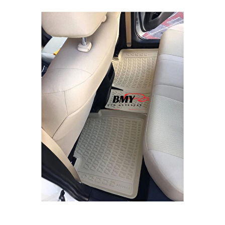 Rizline Honda Cr-V 2006-2011 İle Uyumlu 3D Havuzlu Paspas Bej