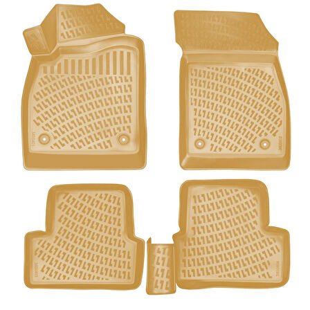 Rizline Opel Astra J 2009 Sonrası İle Uyumlu 3D Havuzlu Paspas Bej