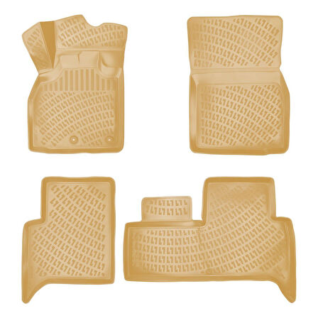 Rizline Renault Scenic 3 2009 Sonrası İle Uyumlu 3D Havuzlu Paspas Bej