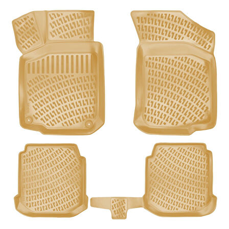 Rizline Seat Toledo 1998-2004 İle Uyumlu 3D Havuzlu Paspas Bej