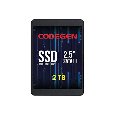 Codegen CDG-2TB-SSD25 2TB (560/500MB/s) 2.5" SATA SSD