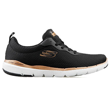  Skechers Flex Appeal 3.0 With Air-Cooled Memory Foam Womens Sneaker Hafızalı Taban Günlük Spor Ayakkabı Siyah