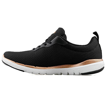  Skechers Flex Appeal 3.0 With Air-Cooled Memory Foam Womens Sneaker Hafızalı Taban Günlük Spor Ayakkabı Siyah
