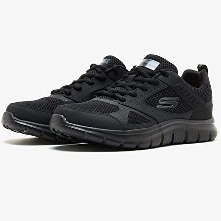 Skechers Track Memory Foam Mens Black Sneaker Hafızalı Taban Kadın Günlük Spor Ayakkabı Siyah