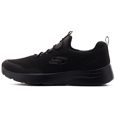 Skechers Dynamight 2.0-Real Smooth Memory Foam Womens Sneaker Black Lastik Bağcıklı Hafızalı taban Kadın Günlük Spor Ayakkabı Siyah