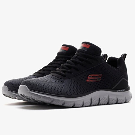 Skechers Track Ripkent Memory foam Hafızalı Taban Siyah  Günlük Erkek Spor Ayakkabı