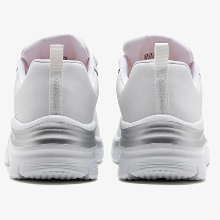 Skechers Fashion Fit-Effortless Memory Foam Leather Womens Sneaker White Hafızalı Taban Hakiki Deri Kadın Günlük Spor Ayakkabı Beyaz