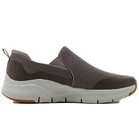 Skechers Arch Fit Banlin Sneaker Konfor Tabanlı Erkek Yürüyüş Ayakkabısı 4cm Yükseklik Bej