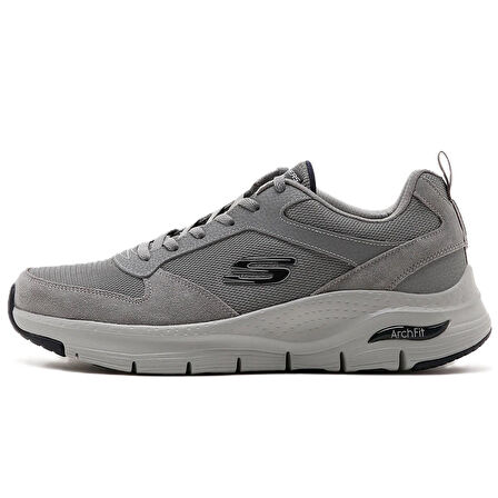 Skechers Arch Fit Servitica Gri Erkek Günlük Spor Ayakkabı 