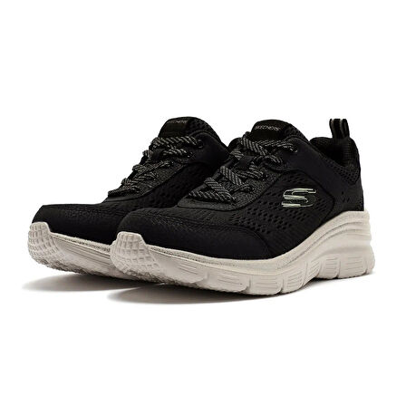 Skechers Fashion Fit Air Cooled Memory Foam Sneaker Hafızalı Taban Kadın Günlük Spor Ayakkabı Siyah