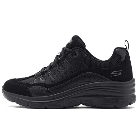 Skechers Fashion Fit Womens Memory Foam Walking Black Hafızalı Taban Kadın Günlük Spor Ayakkabı Siyah