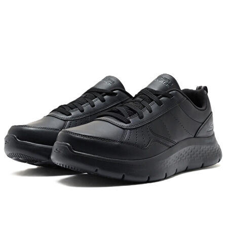 Skechers Go Walk Flex-Steady Up Mens Leather Walking Shoes Hakiki Deri Erkek Yürüyüş Ayakkabısı Siyah