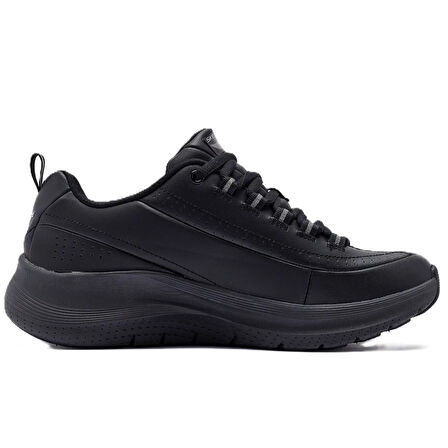 Skechers Arch Fit 2.0-Star Bound Leather Womens Sneaker Hakiki Deri Kadın Günlük Spor Ayakkabı Siyah