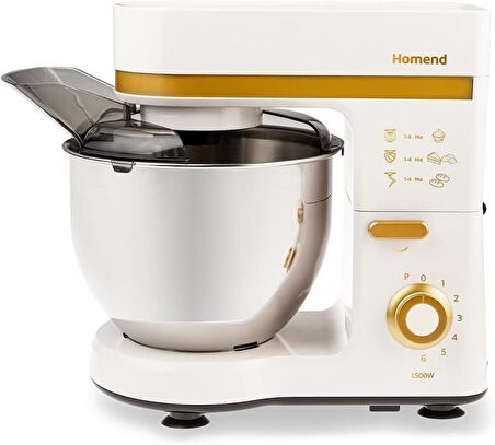 Homend Profashion 3060h Stand Mikser Krem Gold Mutfak Şefi 1500W 5 Lt ÖncekiSonraki Homend Profashion 3060h Stand Mikser Krem Gold Mutfak Şefi 1500W 5 Lt