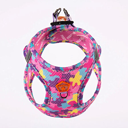 Pawstar Air-Mesh Rosea Camouflage Köpek Göğüs Tasması
