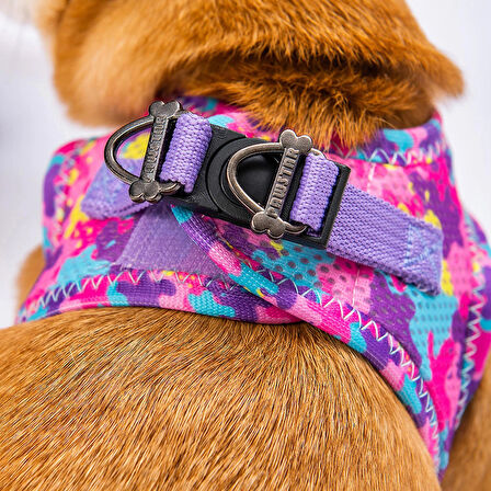 Pawstar Air-Mesh Rosea Camouflage Köpek Göğüs Tasması