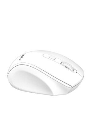 Genius 2.4 GHz USB Alıcılı & 3 Farklı Değiştirilebilir DPI Kompakt Kablosuz Mouse - Beyaz