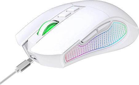 Crossfire Air V1 10000 Dpi Pixart PMW3325 Sensör Yazılımlı BT5.1 RGB Kablosuz Gaming Mouse - Beyaz