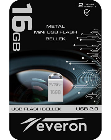 Everon 16gb Metal Usb Mini Flash Bellek 