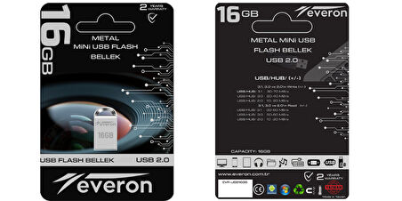 Everon 16gb Metal Usb Mini Flash Bellek 
