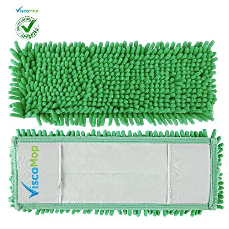 Viscomop Pratik Süper Emici Toz Toplayıcı Microfiber Şönil Mop Bezi 60 cm