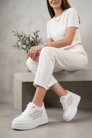 Solmaz BDL2006 Beyaz Kadın Sneaker