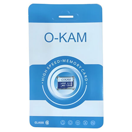 O-Kam EMBA04011 128 GB Solar-WiFi Kameralara Uyumlu Hafıza Kartı