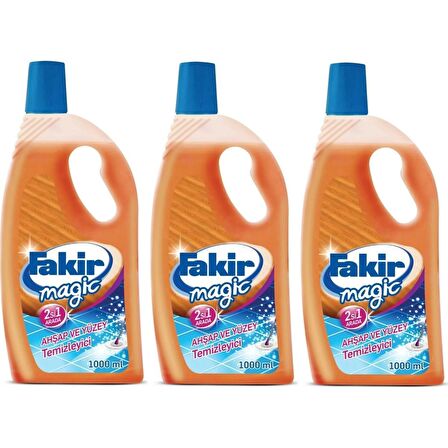 Fakir Magic Ahşap & Sert Yüzey Temizleyici 1000 ml x 3 Adet