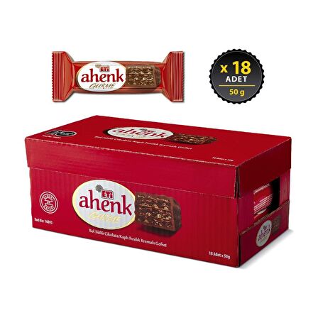 Ahenk Gurme Gofret 50 g x 18 Adet