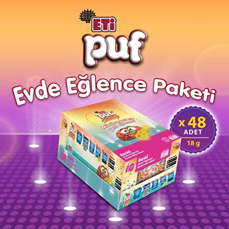 Eti Puf Renkli 18 g x 48 Adet