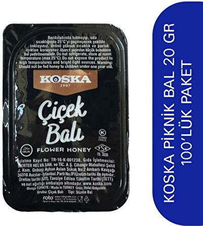 KOSKA ÇİÇEK BALI 20 GR.*100