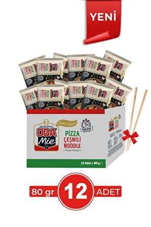 Pizza Çeşnili Noodle 12'li Paket