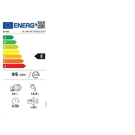 Altus AL 455 NX 5 Programlıo Bulaşık Makinesi