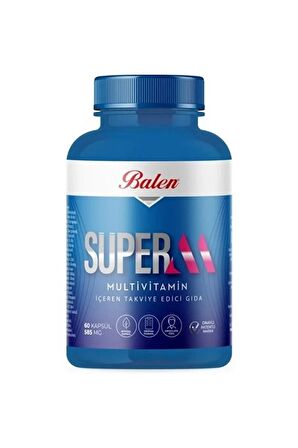 Süper-M Multivitamin Kapsül * 585 Mg 60