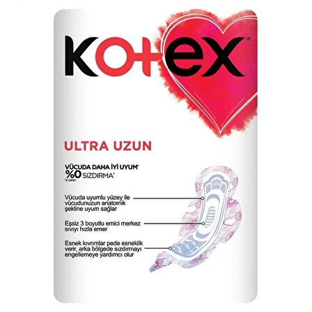 Kotex Ultra Süper Ekonomik Paket Uzun 18'li x 12 Paket (216 Adet)