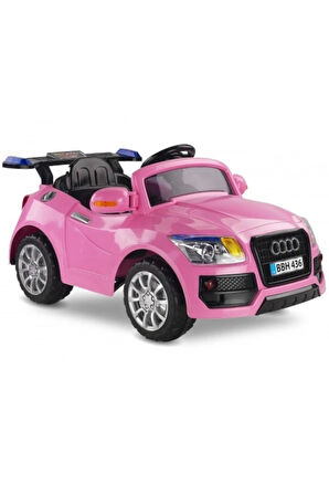 Uzaktan Kumandalı 12 Volt 7 Ah Pembe Audi Akülü Araba