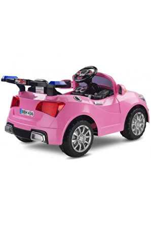 Uzaktan Kumandalı 12 Volt 7 Ah Pembe Audi Akülü Araba