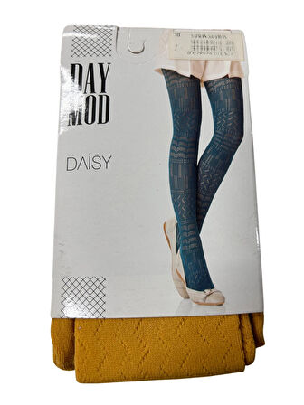 Daymod Daisy File Desenli Kadın Külotlu Çorap