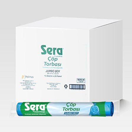 SERA ÇÖP POŞETİ JUMBO 80X110 20 ADET